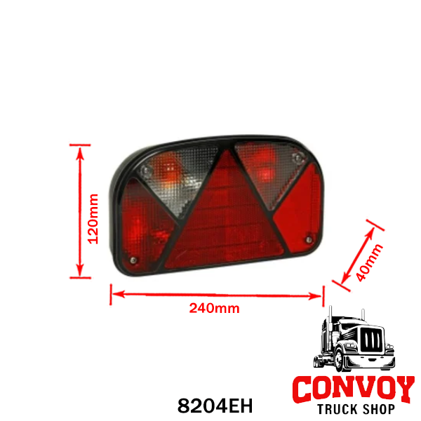 Lente per fanale Multipoint II Aspöck per rimorchio