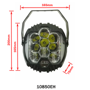 Lampe de travail LED 75W avec support – Éclairage combiné 12/24V