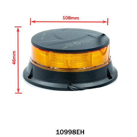 LED Warnleuchte Gelb BLACK EDITION – Vielseitig & Robust