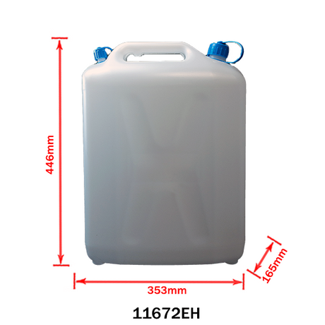 Bidon 20 L avec robinet amovible en plastique
