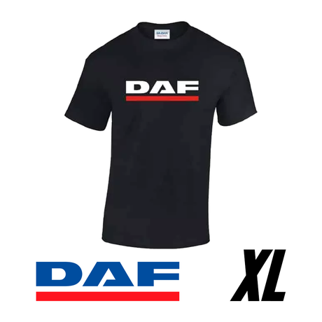 DAF T-Shirt aus 100% Baumwolle – Schwarz