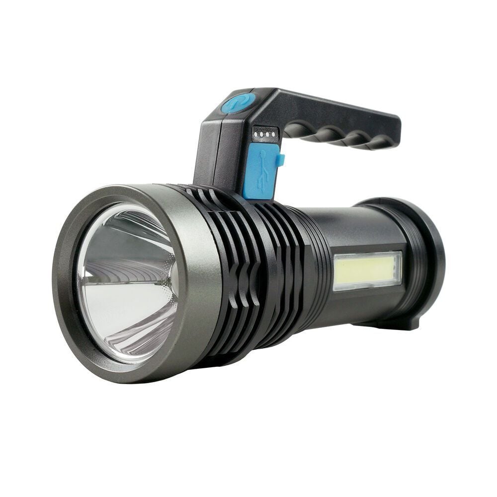 Linterna de mano recargable con reflector LED 100 lúmenes