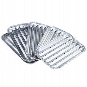 Grillschalen-Set aus Aluminium, flach, 5 Stück