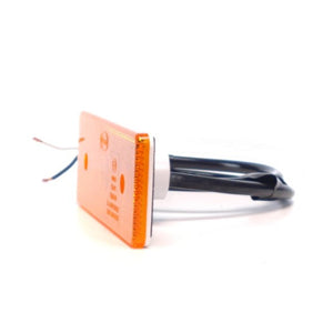 Luz de posición LED empotrable ámbar con prisma