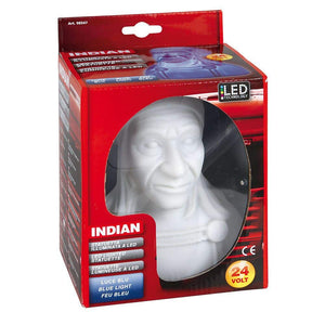 LED-Truck-Dekoleuchte Indianer 24V – Blaues Licht für Armaturenbrett & Regale