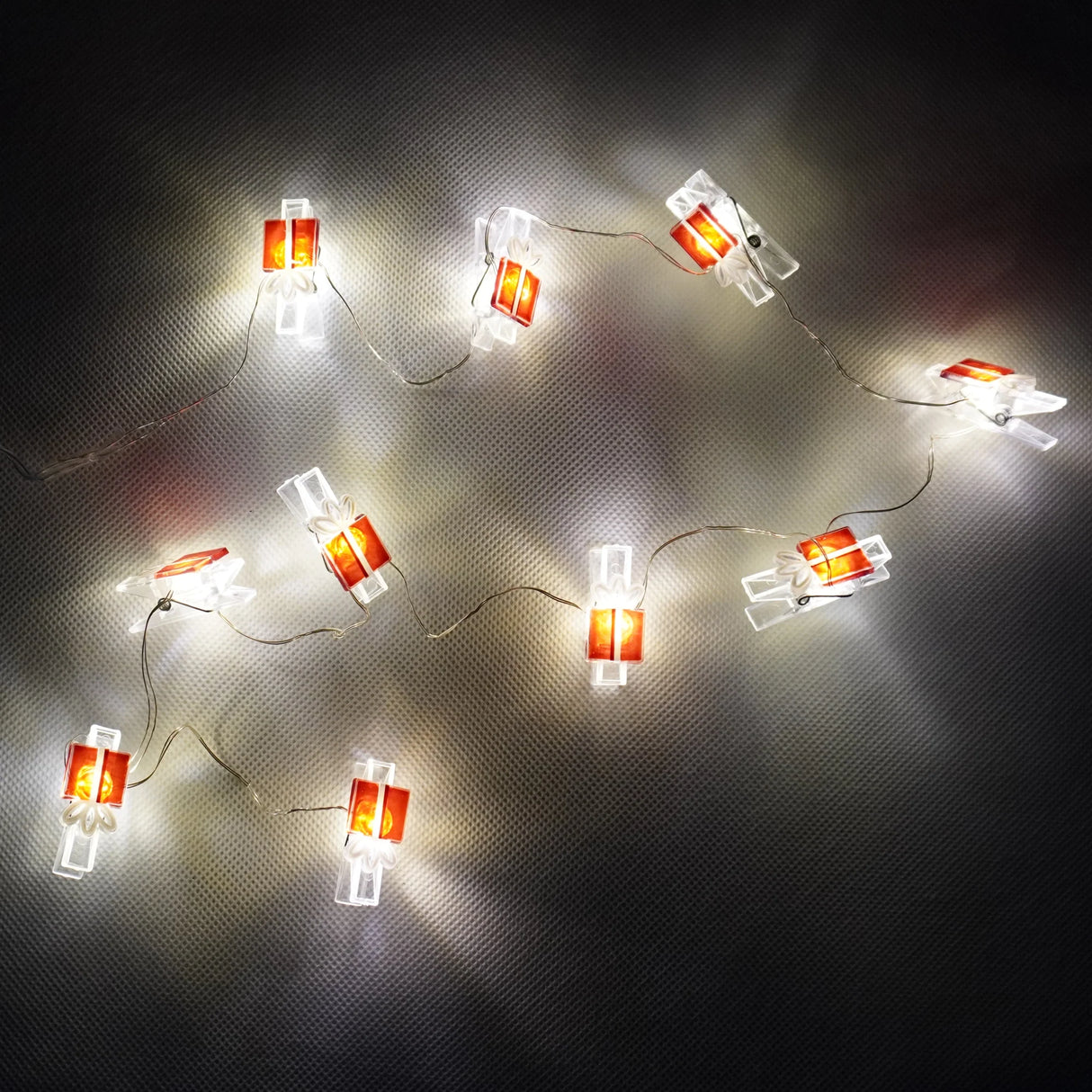 LED Lichterkette Weihnachten – 10 LEDs, 120 cm, batteriebetrieben