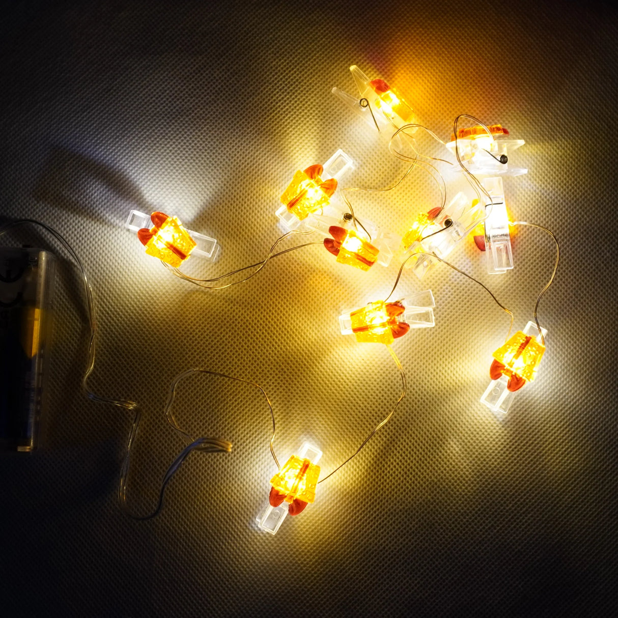LED Lichterkette Weihnachten – 10 LEDs, 120 cm, batteriebetrieben