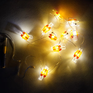 LED Lichterkette Weihnachten – 10 LEDs, 120 cm, batteriebetrieben