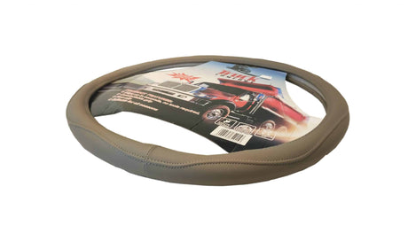 Coprivolante effetto pelle con cuciture decorative