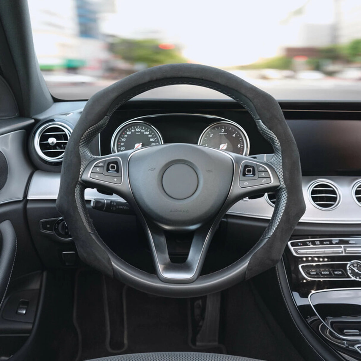 Over-Grip Sportlenkradbezug, universell – Schwarz