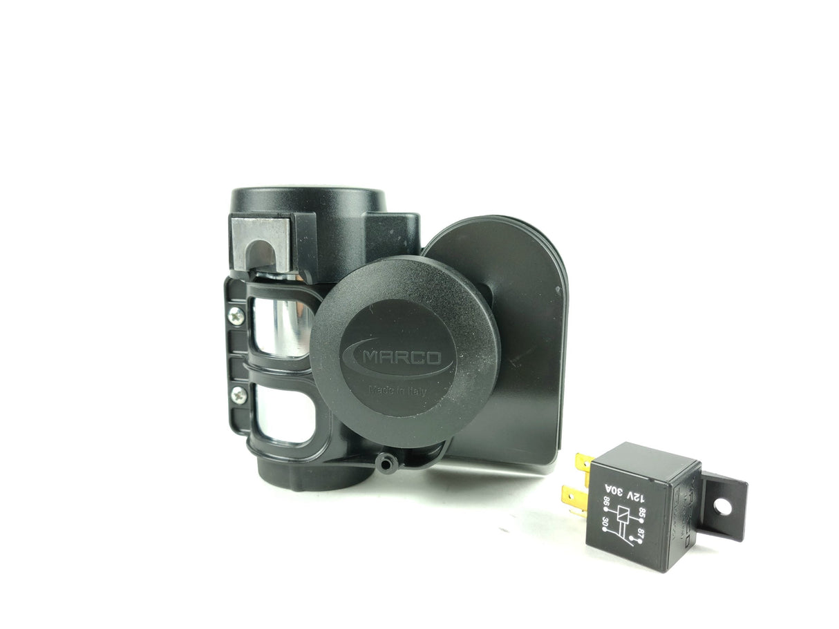 Klaxon compresseur double tonalité 112 dB – 12V ou 24V