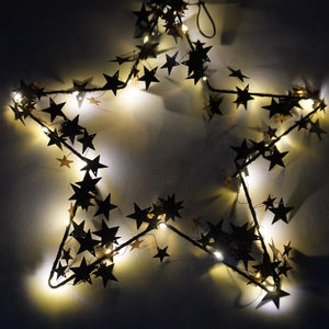 Estrella decorativa de Navidad con luz LED
