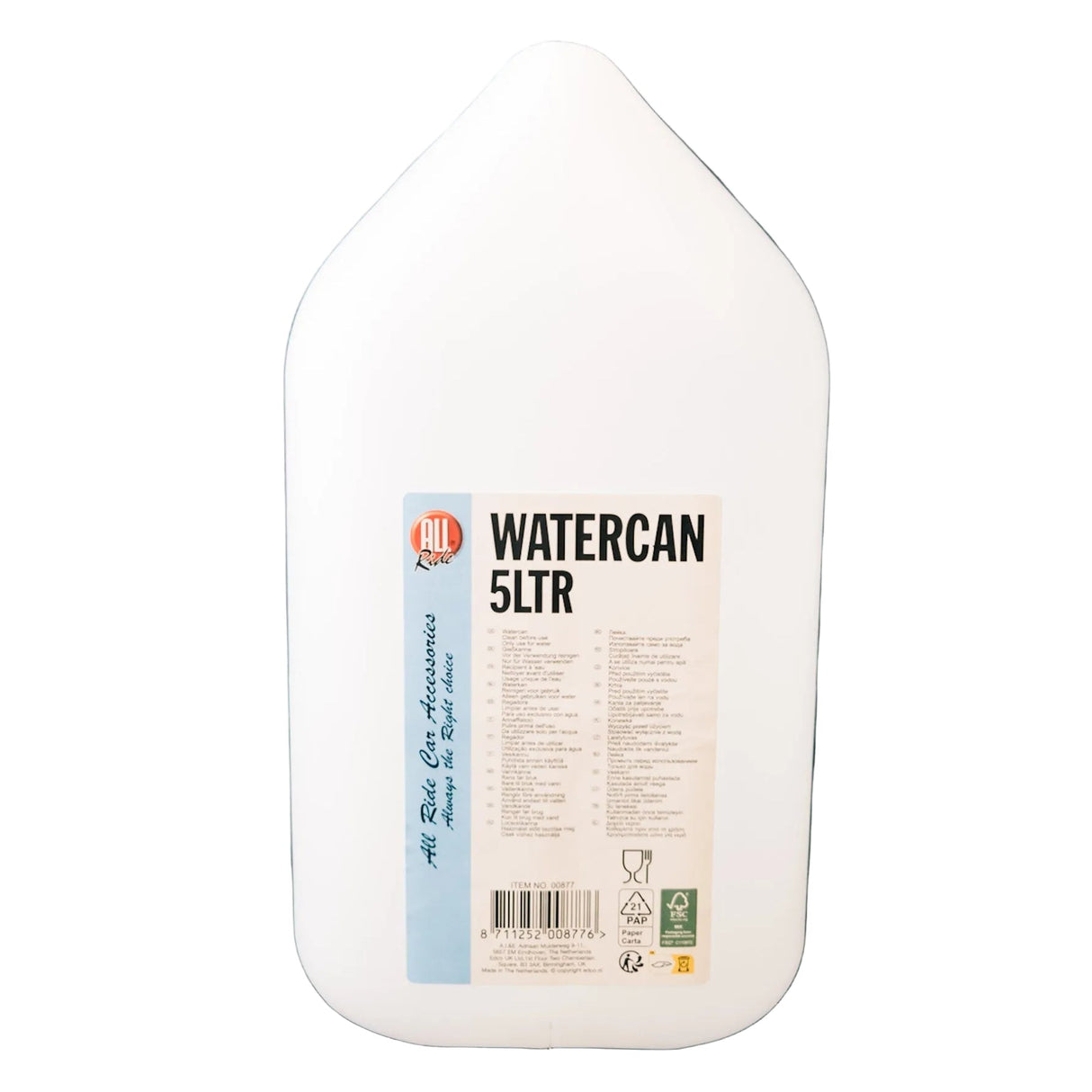 Tanica con Rubinetto in Plastica 5 Litri All Ride