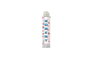 Mini-drapeau personnalisé avec prénom M–Z à ventouse