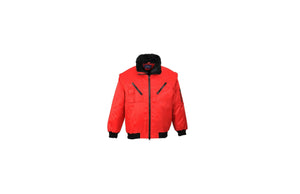Blouson aviateur rouge 3-en-1