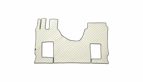 Tapis de cabine en simili cuir matelassé pour Mercedes-Benz Actros MP4 – Siège passager fixe