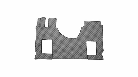 Tapis de cabine en simili cuir matelassé pour Mercedes-Benz Actros MP4 – Siège passager fixe