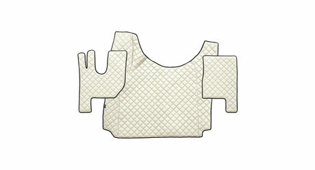 Tapis cabine sur-mesure en simili cuir matelassé pour Renault T (à partir de 2014)