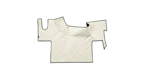 Tapis de cabine en similicuir matelassé pour Renault T plancher plat