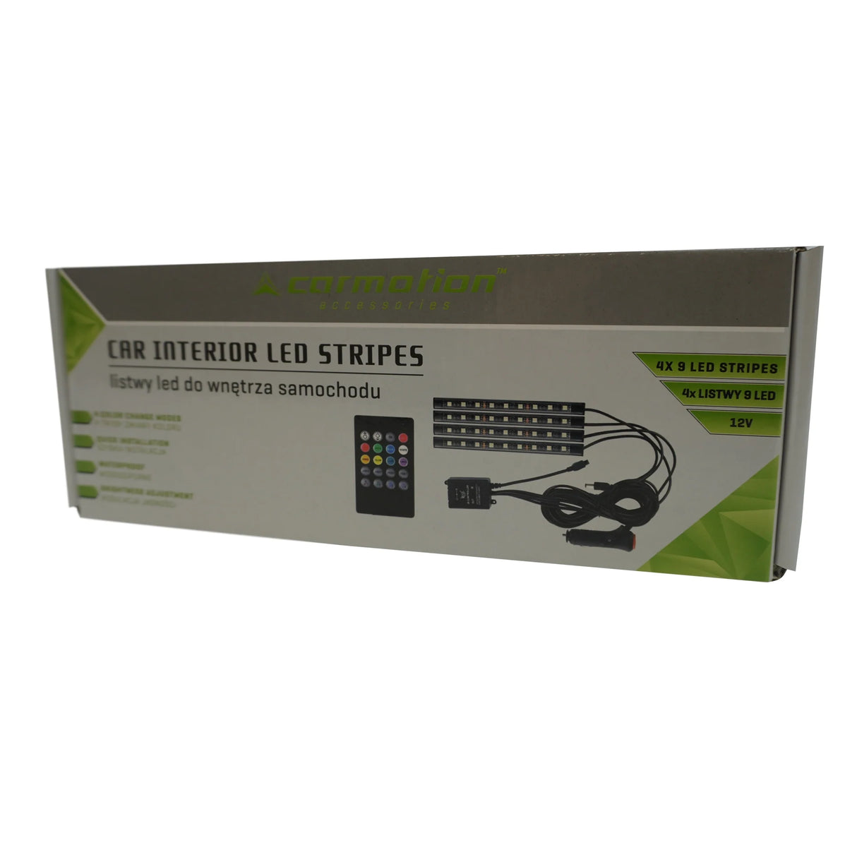 Remote-Controlled Interior LED Strip – 12V, 4x9 LEDs