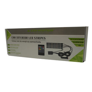 Remote-Controlled Interior LED Strip – 12V, 4x9 LEDs