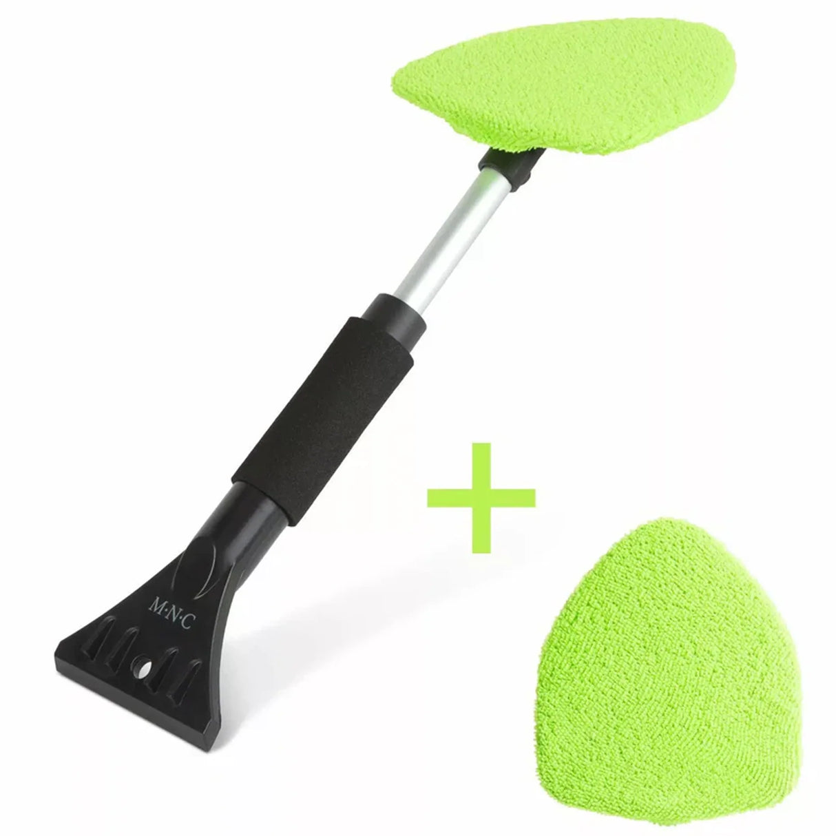 Desempañador telescópico multifunción para coche con rascador de hielo