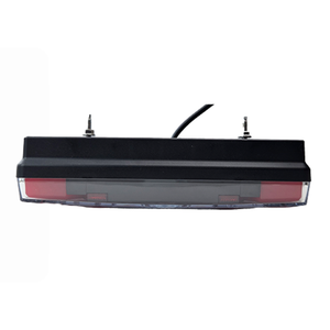 Luz trasera LED izquierda 3 funciones con prisma triangular y cable, 12V