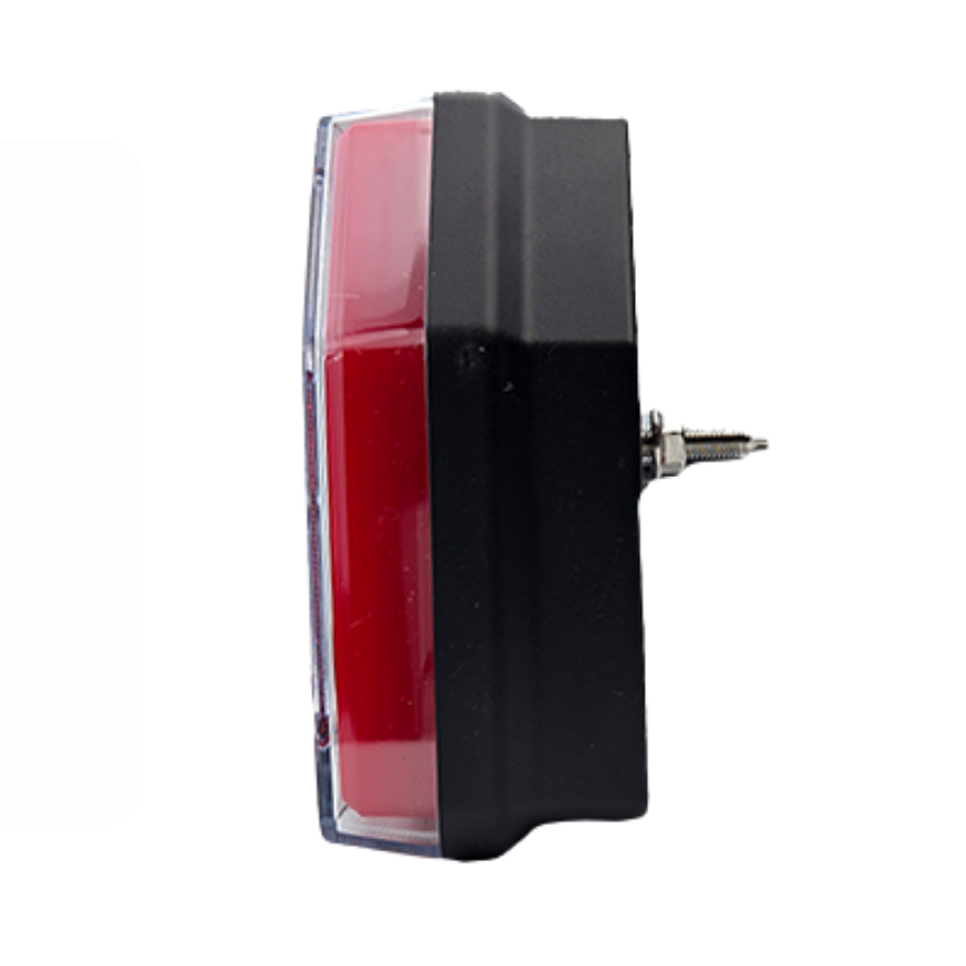 Luz trasera LED izquierda 3 funciones con prisma triangular y cable, 12V