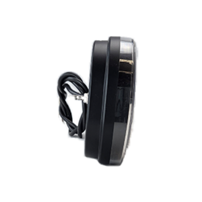 Fanale posteriore LED 6 funzioni con freccia dinamica e catarifrangente triangolare 12-36V