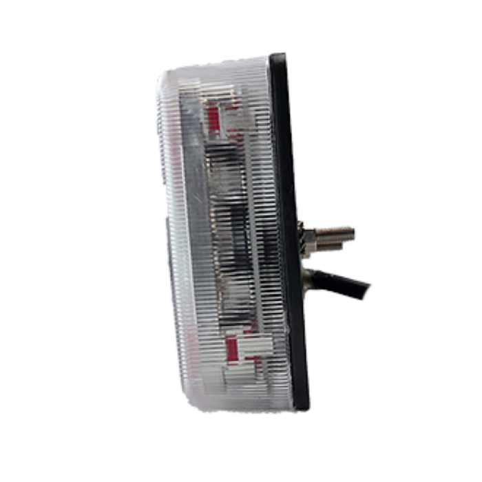 LED Rückleuchte mit 4 Funktionen – transparent, ohne Reflektor, 12/24V