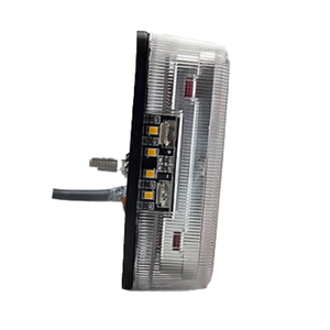 LED Rückleuchte mit 4 Funktionen – transparent, ohne Reflektor, 12/24V