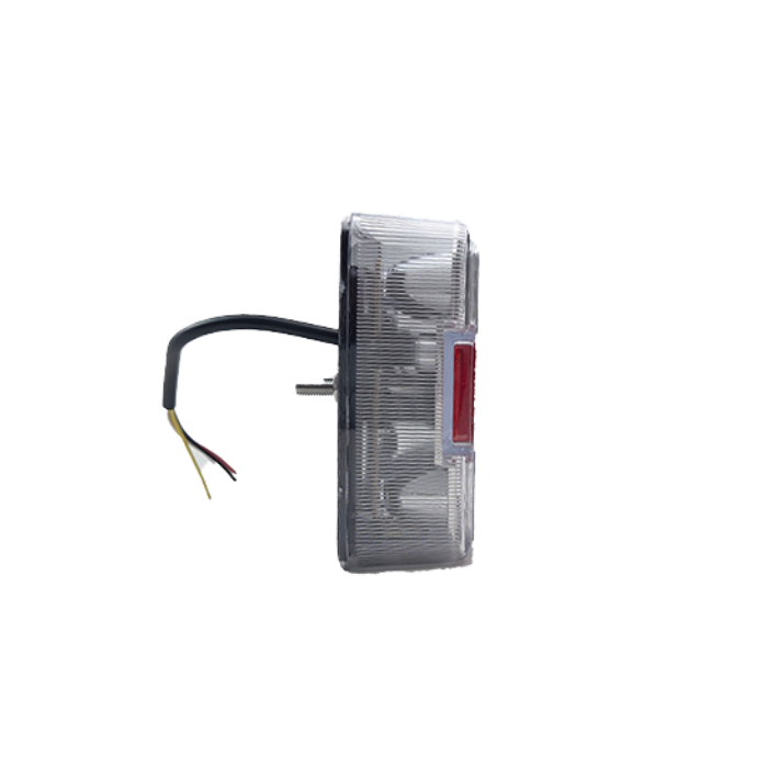 LED Rückleuchte mit 4 Funktionen für Anhänger, 12V/24V, mit Dreieckprisma