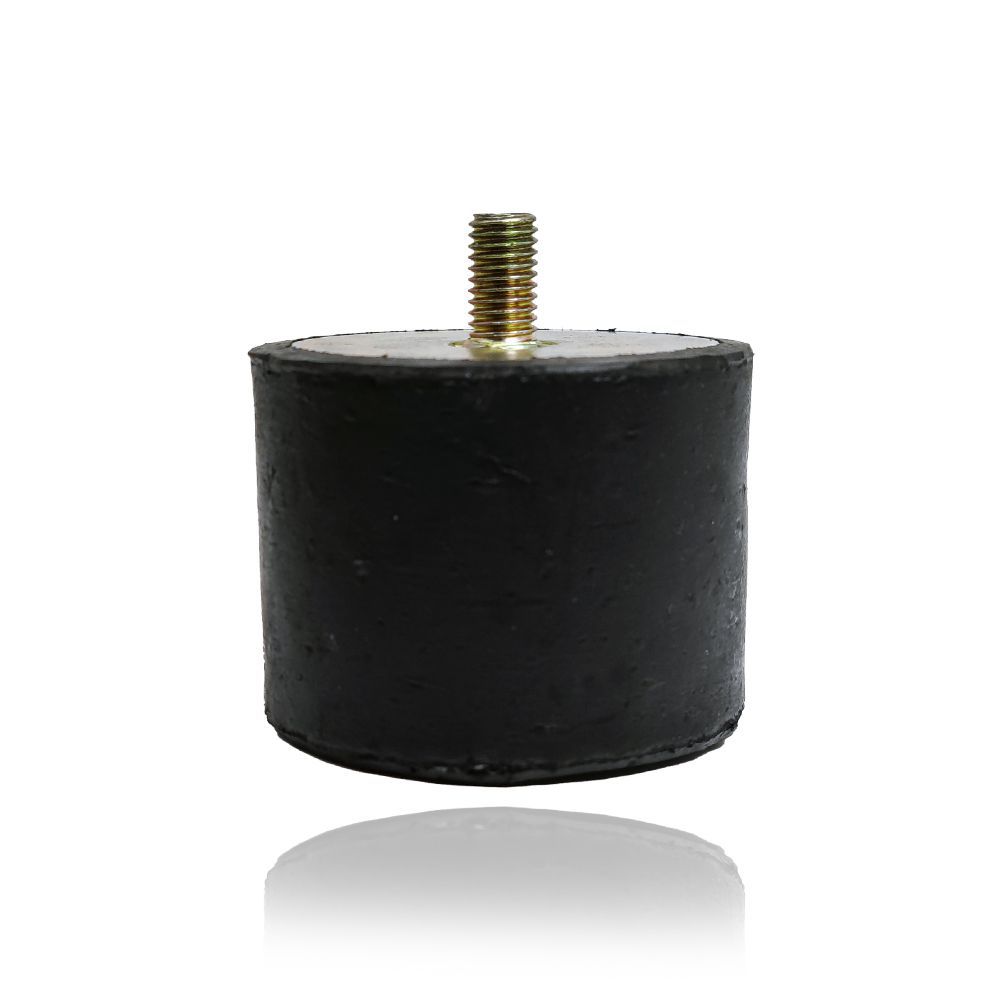 Tope de goma cilíndrico con tornillo 67 x 62 mm