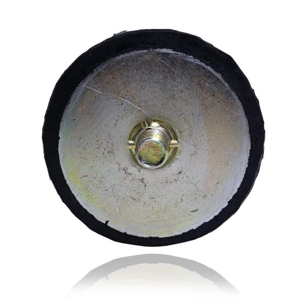 Tope de goma cilíndrico con tornillo 67 x 62 mm