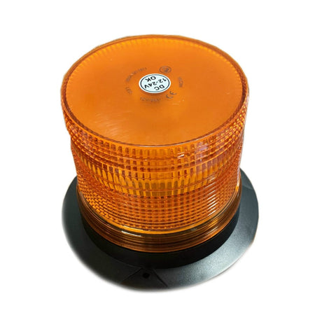 Gelbe LED-Warnleuchte mit 40 LEDs – 12/24V, IP65, 135 mm Höhe