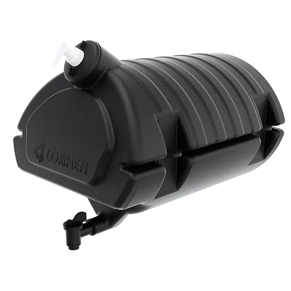 Wassertank mit Hahn und Seifenspender, 30 Liter – Schwarz