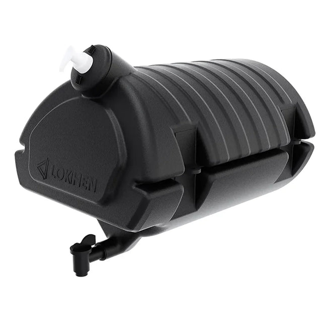 Wassertank mit Hahn und Seifenspender, 30 Liter – Schwarz