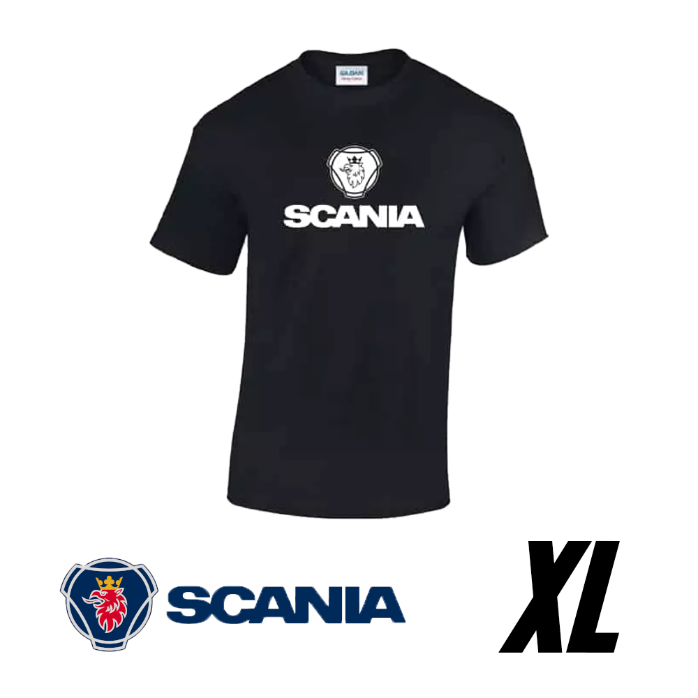 T-shirt Scania in 100% cotone – Nero