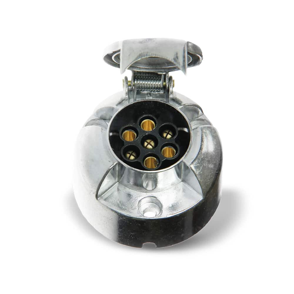 Toma eléctrica de 7 polos 12V para vehículos y remolques