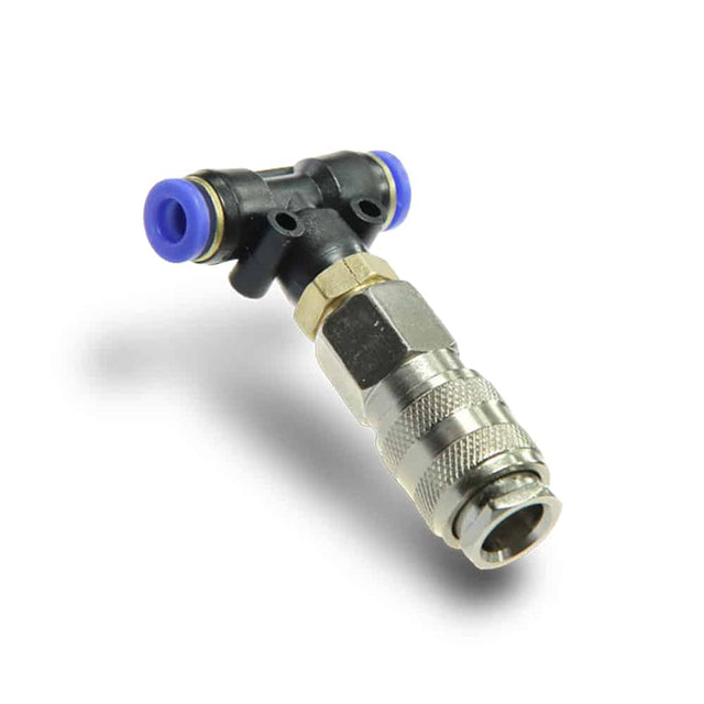 T-Stück-Anschluss für Ausblaspistolen-Set – für 6 mm und 8 mm Schläuche