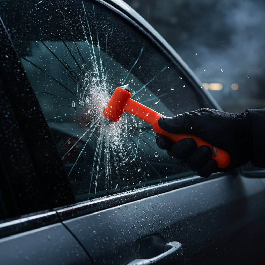 Marteau Brise-Vitre et Coupe-Ceinture de Sécurité