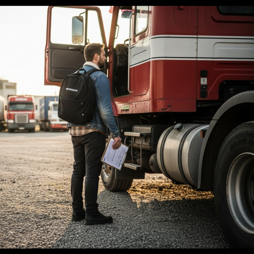 Sac à dos Hungarocamion gris au design épuré