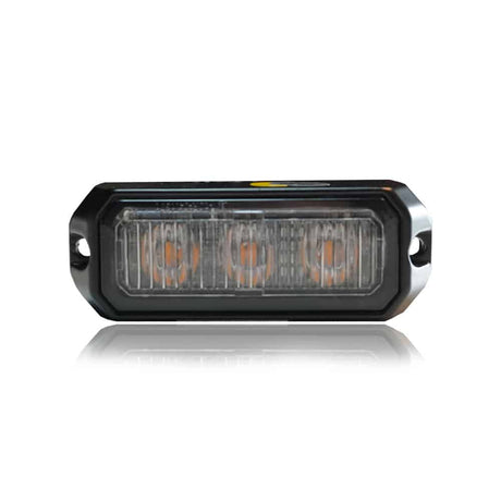 Kompakte LED-Blitzleuchte Gelb, 3 LEDs, 12/24V, 26 Modi