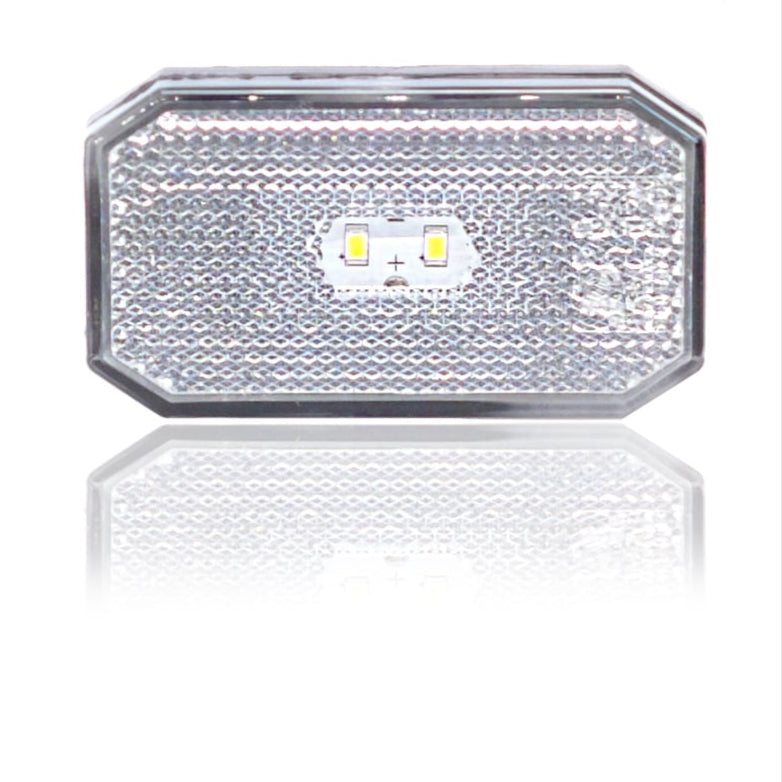 Luce di posizione LED rettangolare 2 LED 12/24V