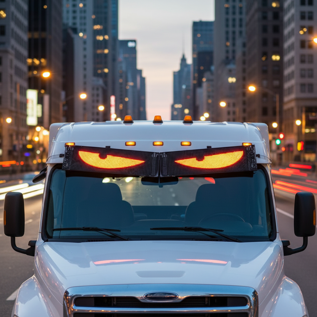 Set di Display LED con Occhi Animati, Telecomando e App – 12V, 590x120mm