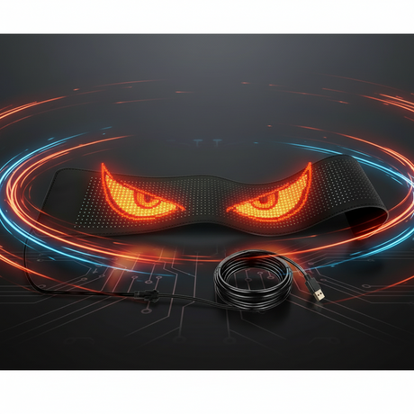 Flexibles LED-Matrix-Panel mit Bluetooth-Steuerung – Devil Eyes