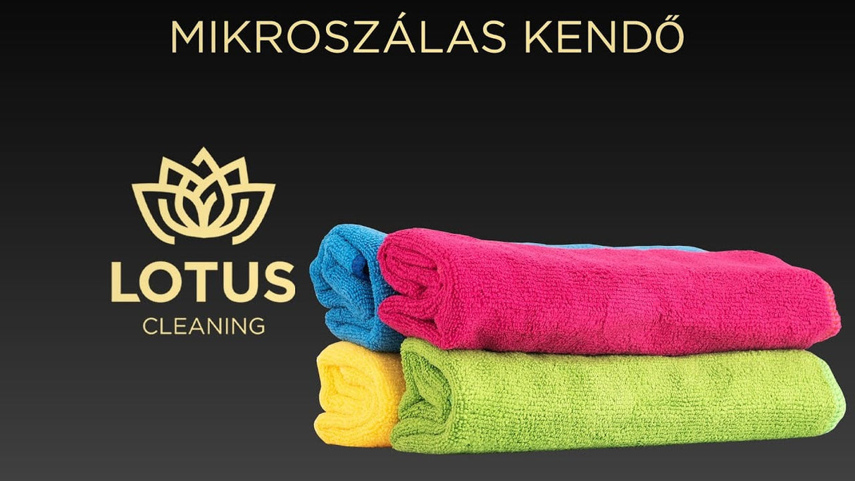 Lotus – Lot de 4 chiffons microfibres 35x35 cm