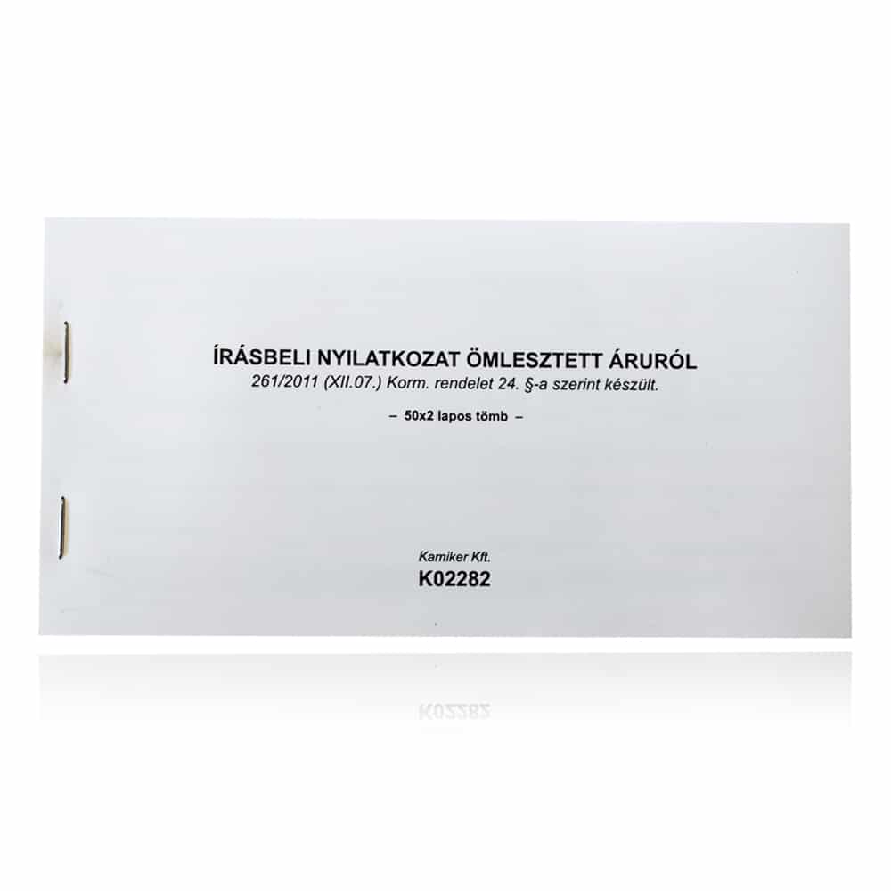 Formulario para Transporte de Mercancías a Granel – Bloc 50×2 Hojas