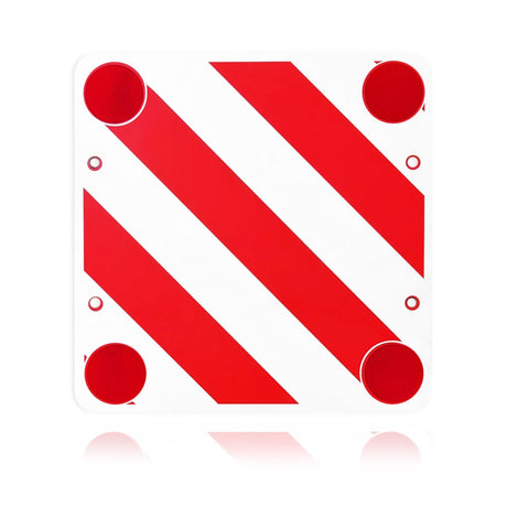 Panneau de signalisation pour chargement débordant – Plastique prismatique 50x50 cm